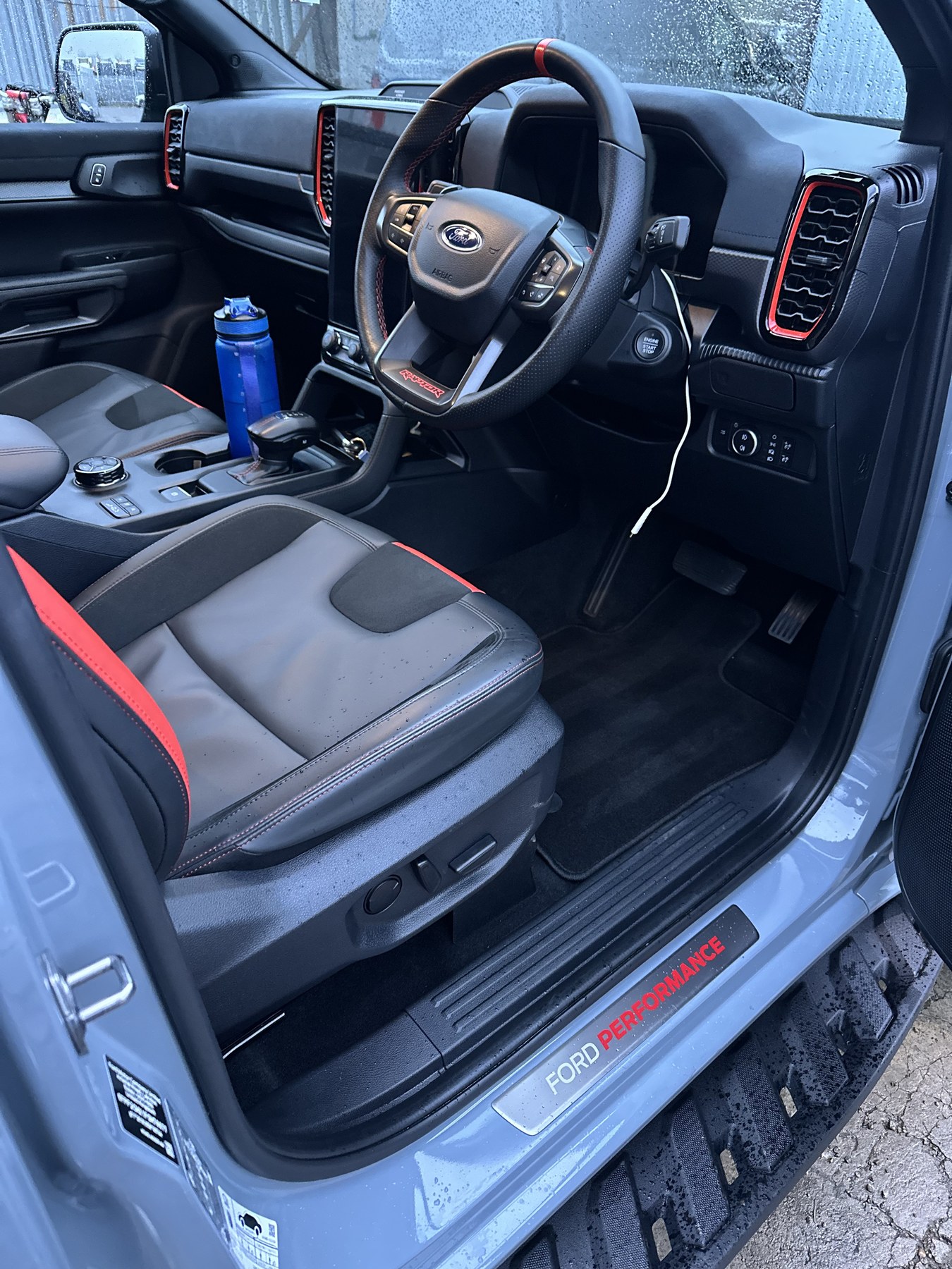 Ford Raptor interior detail after cleaning