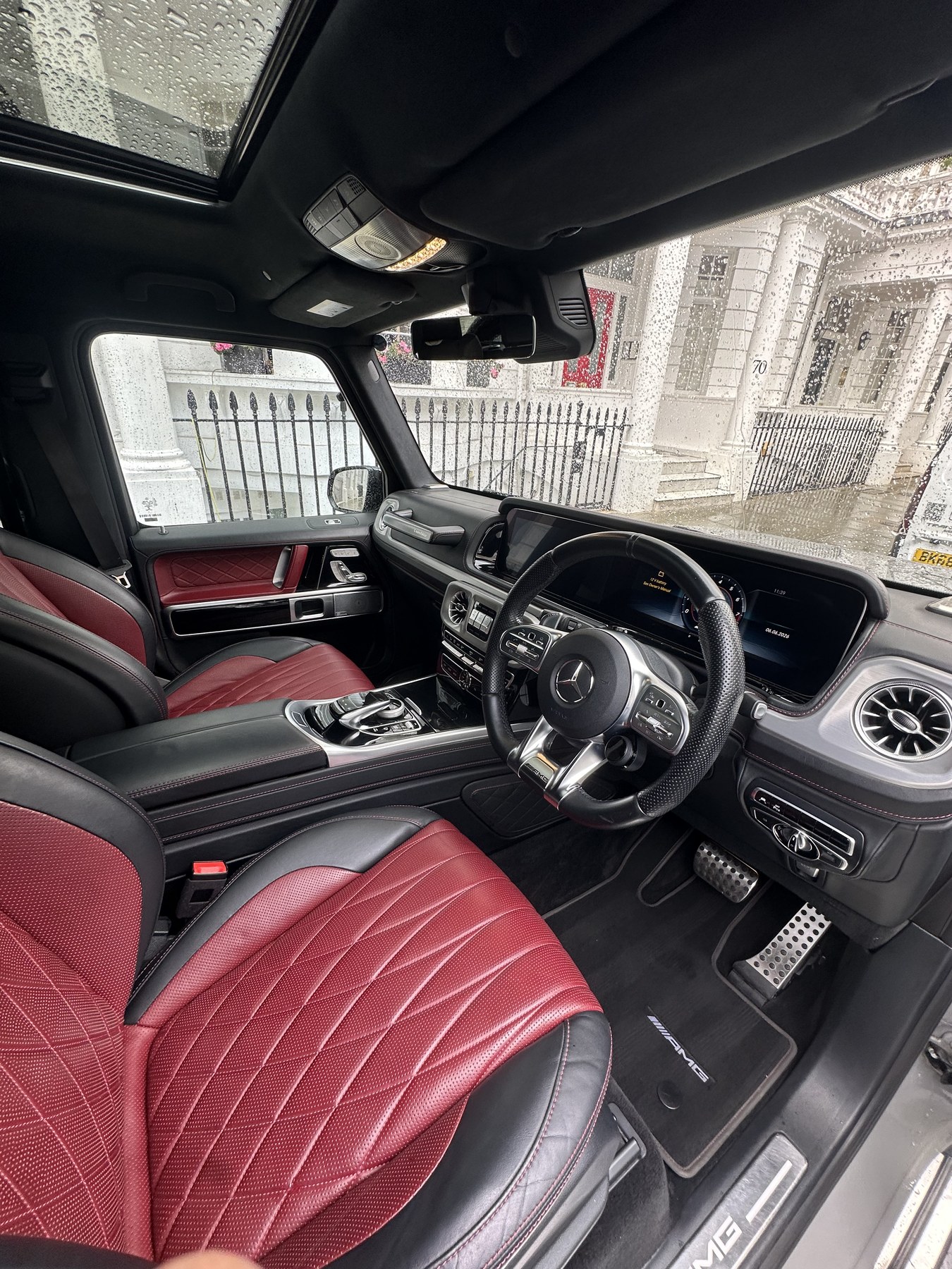 Mercedes G-Wagon interior detail after cleaning