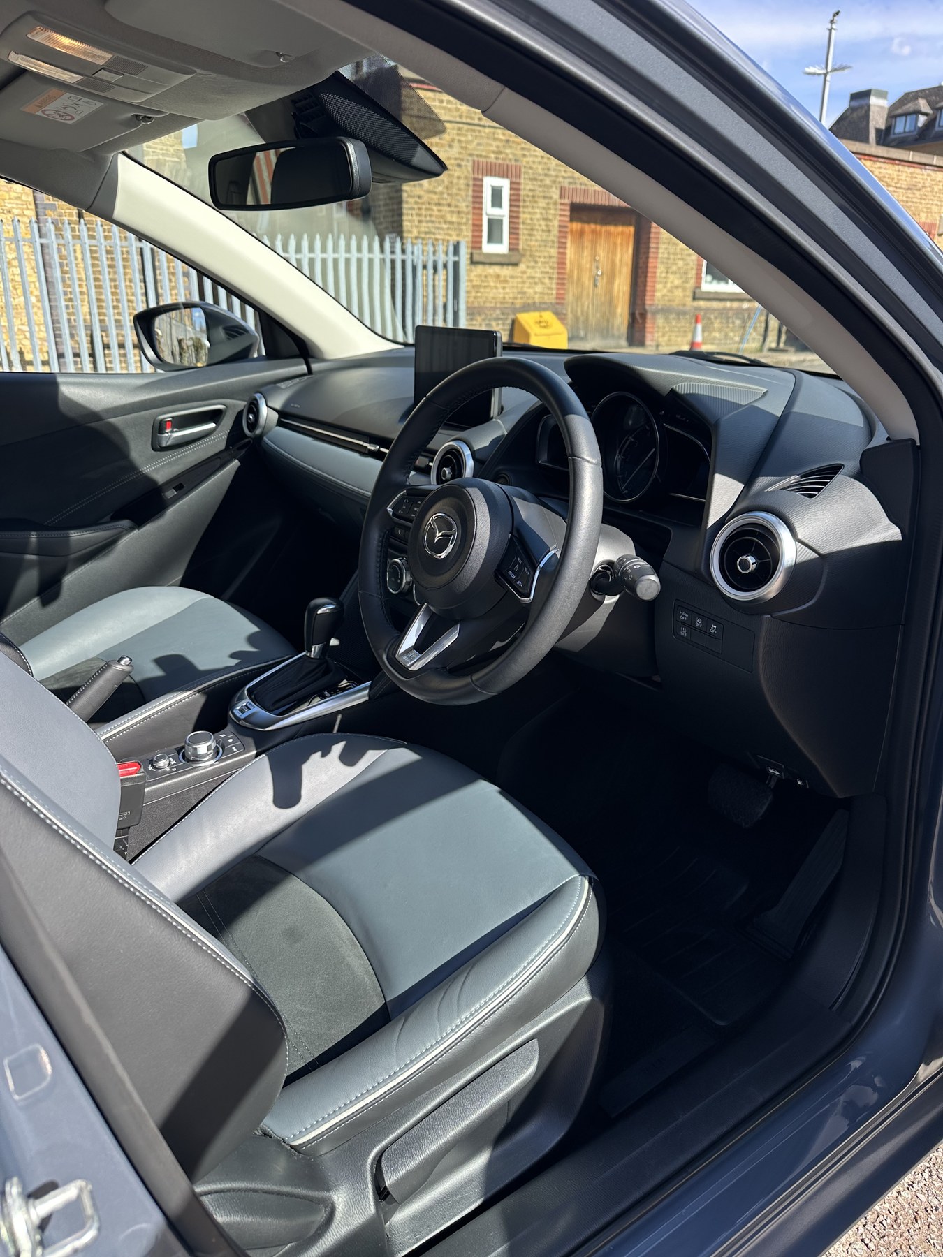 Mazda interior detail after cleaning