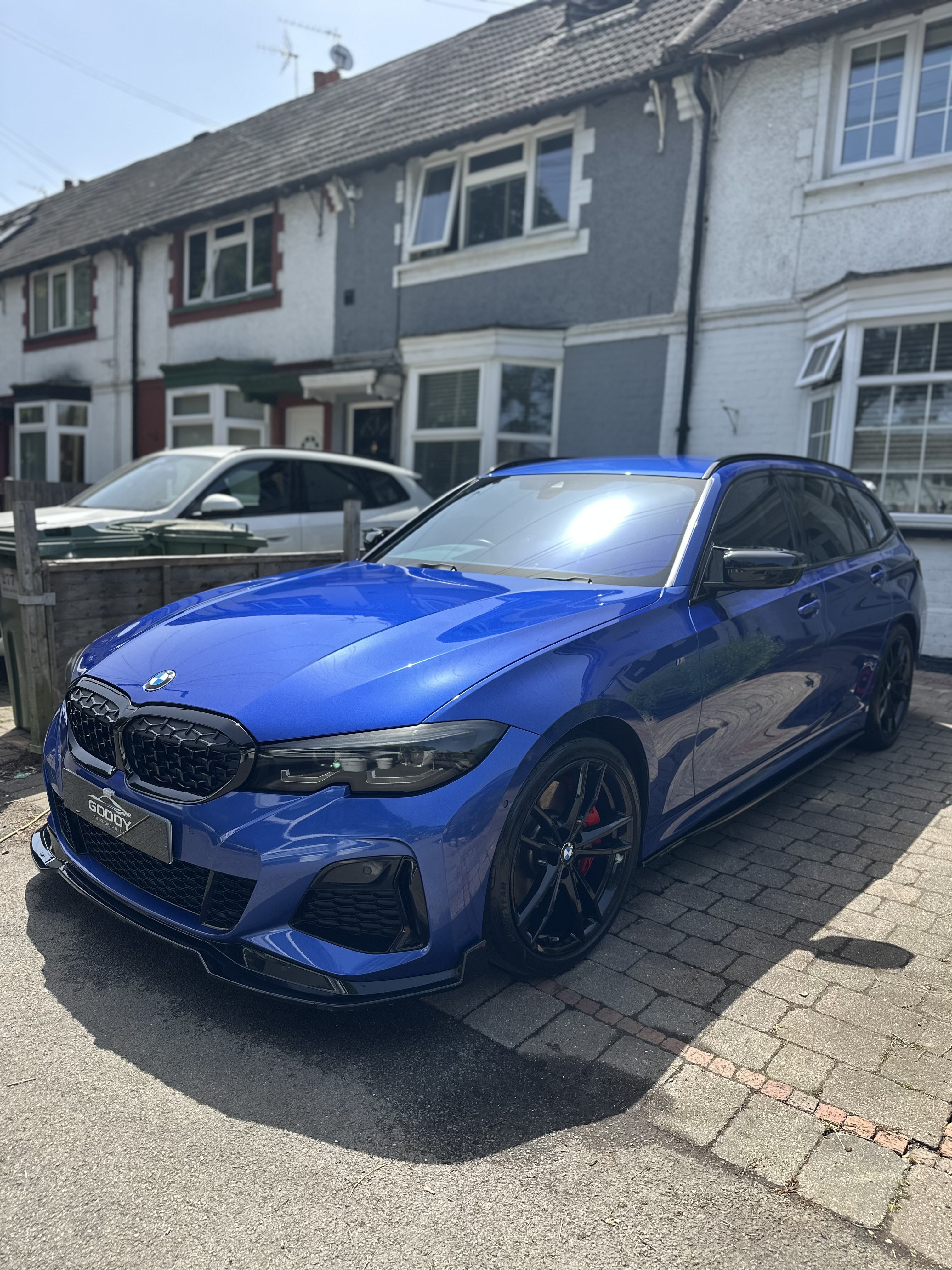 Blue BMW finished with deep gloss