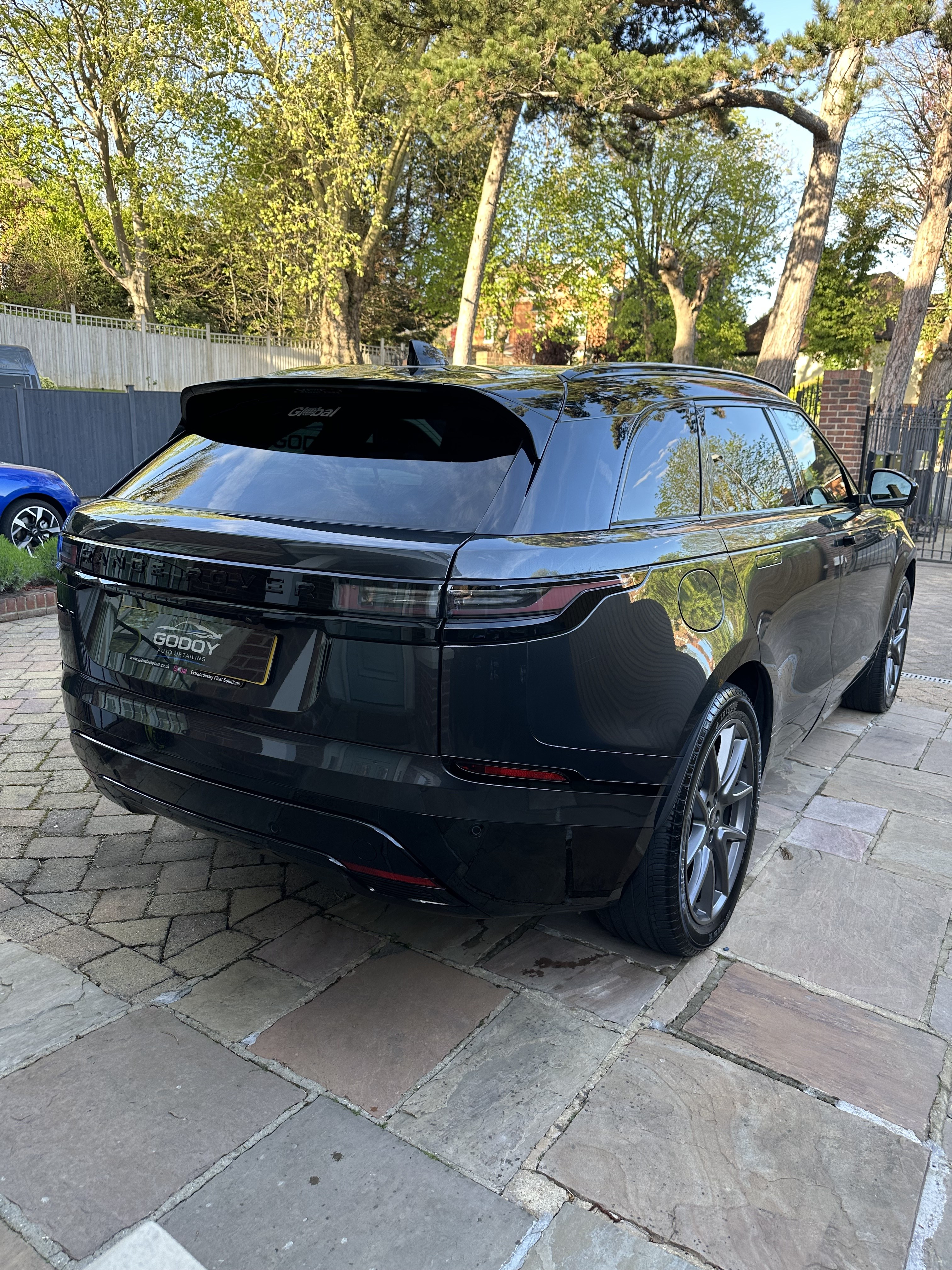 Range Rover Velar rear finish after detailing