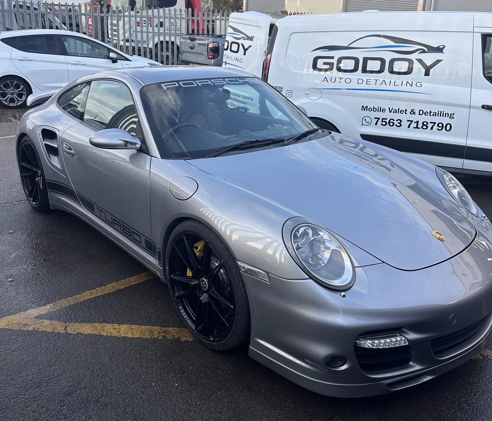 Porsche 911 Turbo after mobile detailing