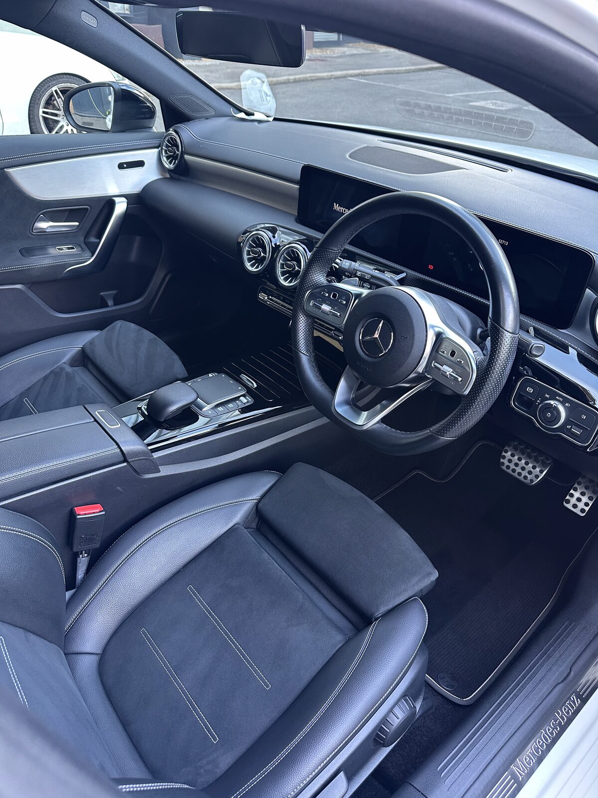 Mercedes A-Class interior after detailing